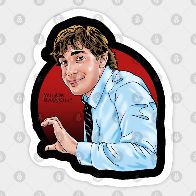 Jim Heart Sticker by zerobriant